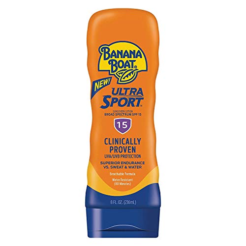 Banana Boat Sunscreen Sport Performance Broad Spectrum Sun Care Sunscreen Lotion - SPF 15, 8 Ounce by Banana Boat