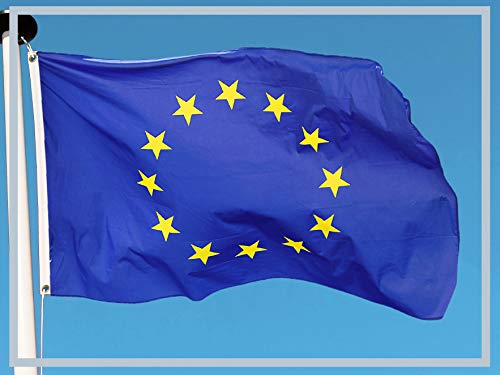 Banderas de aricona – bandera de europa resistente a la intemperie con 2 ojales de metal - bandera europea clásica 90 x 150 cm