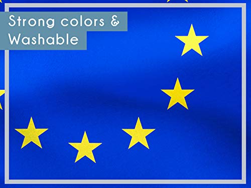 Banderas de aricona – bandera de europa resistente a la intemperie con 2 ojales de metal - bandera europea clásica 90 x 150 cm