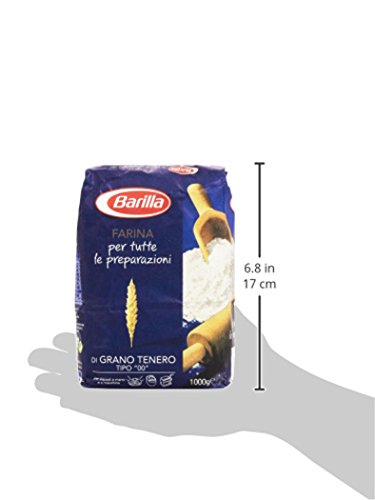 Barilla 10x Farina Tipo 00 Grano tenero Harina de Trigo Blando 1Kg