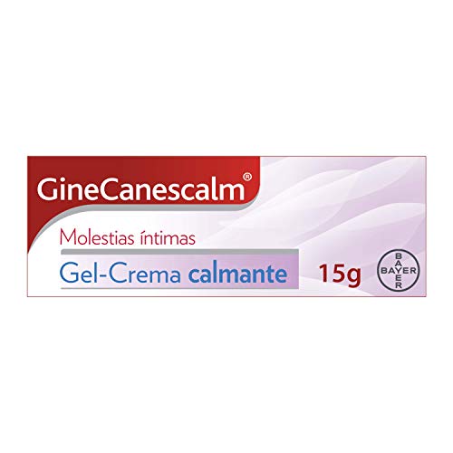 Bayer GineCanescalm Molestias Íntimas Gel-Crema Calmante, una Ayuda para Aliviar la Irritación Vulvar e Hidratar la Zona Íntima, Frescor Inmediato, Sensación Calmante, 15 g