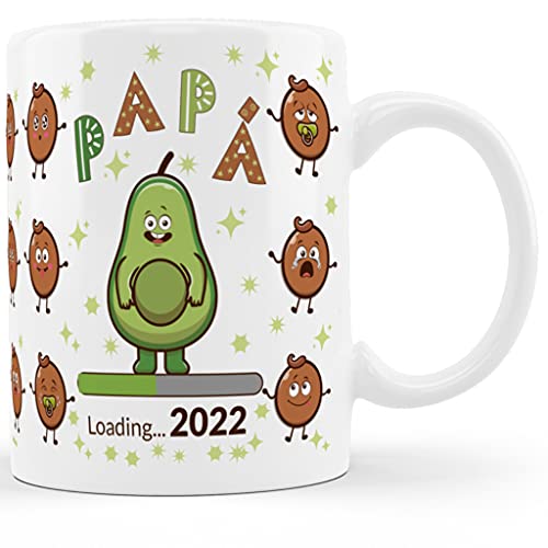 BEE INGENIOUS Taza Aguacate Papá Regalo padres, madres o embarazada Regalos para mamas embarazadas Regalos originales para embarazadas primerizas (Papá 2022)