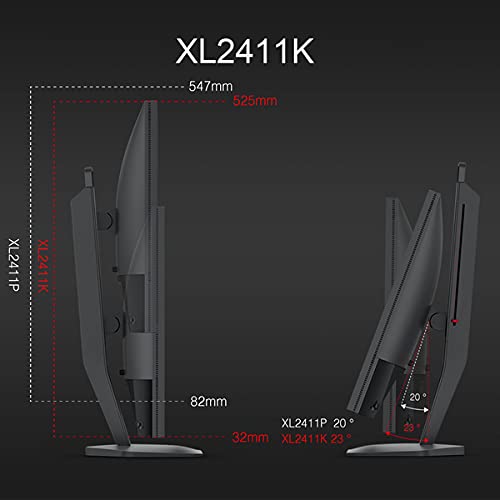 BenQ ZOWIE XL2411K Monitor Gaming | 24 pulgadas 144Hz DyAc XL Setting to Share | 120Hz Compatible para PS5 y Xbox Series X