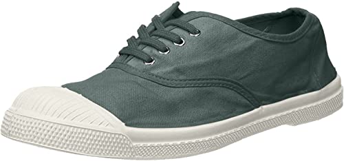 Bensimon Zapatillas de Cordones, Mujer, Verde de Gris, 39 EU