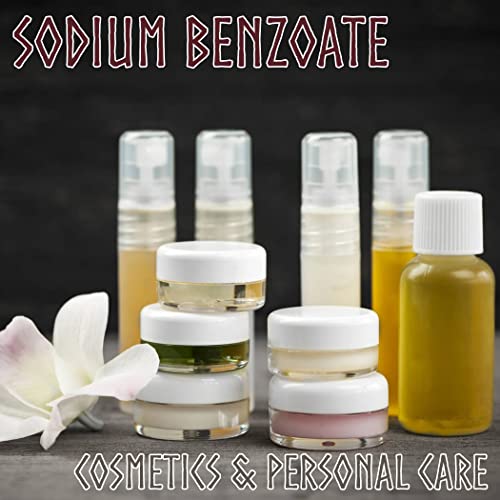 Benzoato de Sodio en Gránulos - 80 g - Conservante, Aditivo - Para uso Interno y Externo - Cosméticos y Cuidado Personal, Alimentos y Bebidas, Conservante y Decapado, Medicamentos