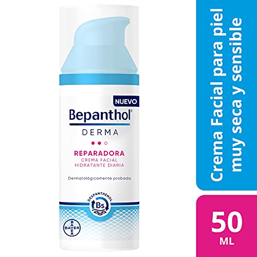 BEPANTHOL Derma Reparadora Crema Facial Hidratante De Día, Piel Muy Seca Y Sensible, 50 Mililitro