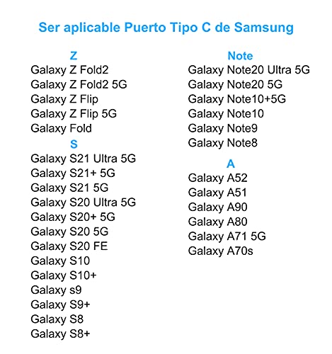 BERLS 18W Cargador Movil Samsung Carga Rapida Tipo C para Galaxy S20 S21 Ultra FE 5G S10 S9 S8 S7 Plus S10E Note 20 10 9 8 Lite A20e A21s A41 A50 A51 A70 A71 A5 2017 A9 2018 Tab A7 S7 S6 Lite Plus