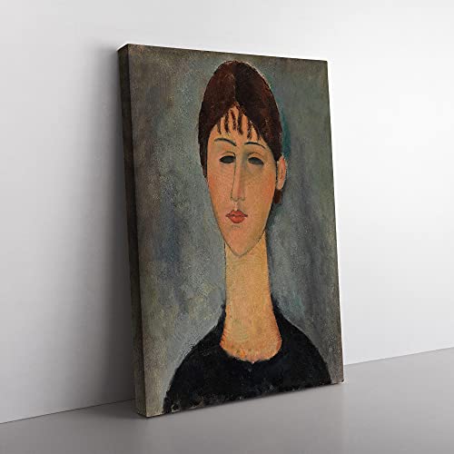 Big Box Art Amedeo Modigliani - Lienzo decorativo (76 x 50 cm), diseño de retrato de una mujer vol.2 por Amedeo Modigliani