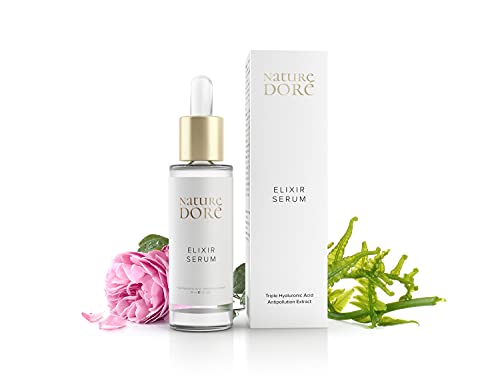 Bio Serum facial Hidratante Ácido Hialurónico Puro 100% Antiarrugas De 3 PESOS Moleculares-ORGANICO Agua de Rosas, Dia Noche, Nutriente- Antiedad Hombre Mujer Contorno de Ojos