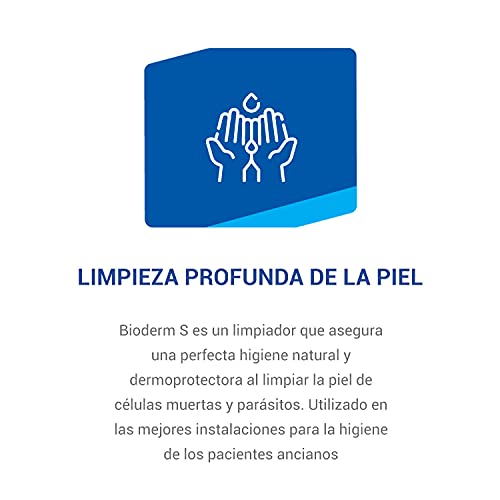 BIODERM BIODERMOCOSMETICI S - Gel de Ducha y Champú para Piel y Cabello con Azufre - Tratamiento Anti-acné, Anticaspa, Psoriasis, Dermatitis Seborreica y Piojos - Apto para niños y adultos