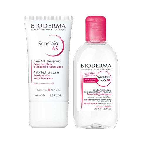 Bioderma Sensibio – Kit Couperose crema antirojeces 40 ml + agua micelar 250 ml