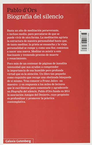 Biografía del silencio: Breve ensayo sobre la meditación (Narrativa)