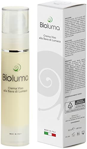 Bioluma Baba de Caracol Crema Facial Hidratante Nutritiva Anti-Envejecimiento con ácido Hialurónico Colágeno Vitaminas Piel Seca Aceitoso Mixto Adyuvante Tratamiento Antiarrugas Hombre Mujer 50ml