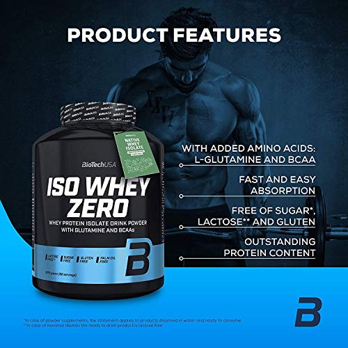 BioTechUSA Whey Zero Lactose Free Proteínas Sabor Cheesecake De Limón, Lemon Cheesecake, Lemon Cheesecake, Vanilla, 2270 Gramo