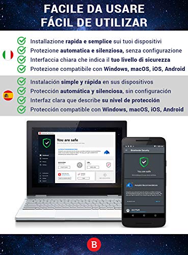 Bitdefender Total Security 2022 | 10 dispositivos | 2 años | PC/MAC | ES