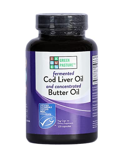 Blue Ice Royal Butter Oil / Fermented Cod Liver Oil Blend - 120 Capsules