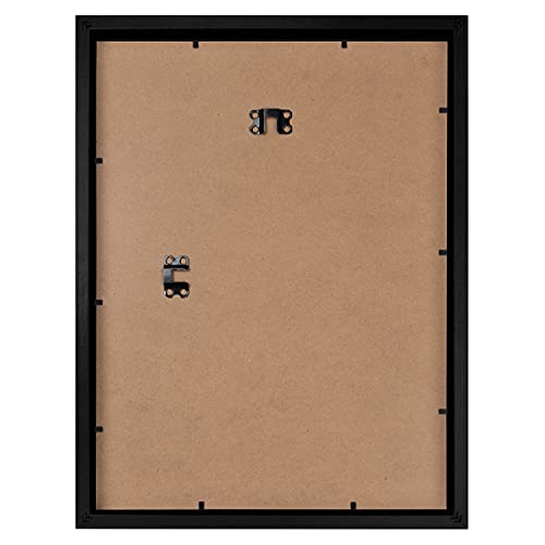 Blumtal Marco para fotos de 30 x 40 cm - Marco para cuadros con paspartú, de MDF, Negro