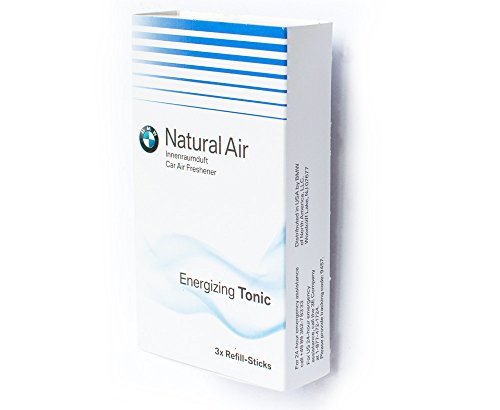 BMW Natural Air coche ambientador Energizante Tonic 3 Stick de repuesto Kit 83122298518