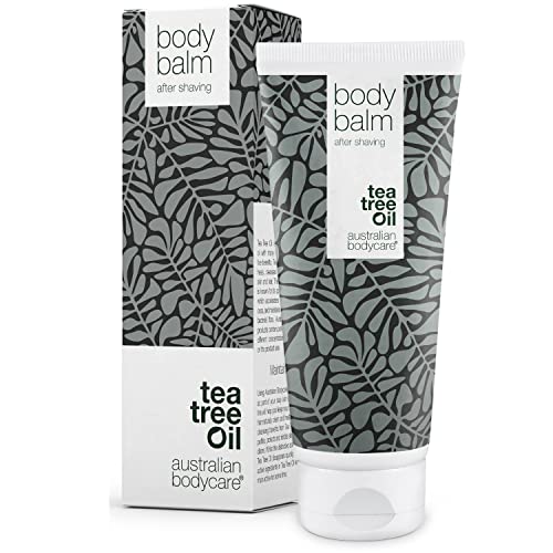 Body Balm de Australian Bodycare, para hombres y mujeres, 200 ml | Loción para después de afeitar, contra pelos encarnados y sarpullido del afeitado | Alivio inmediato después del afeitado