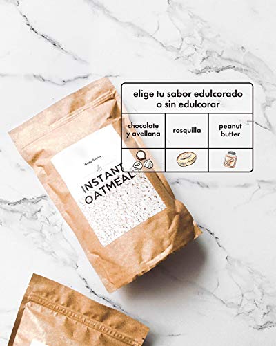 BODY GENIUS Harina de Avena (Sabor cacahuete SIN endulzante). 500g. Avena Certificada Sin Gluten. Sin Azúcares Añadidos. Buena Digestión y Micronización. Hecho en España.