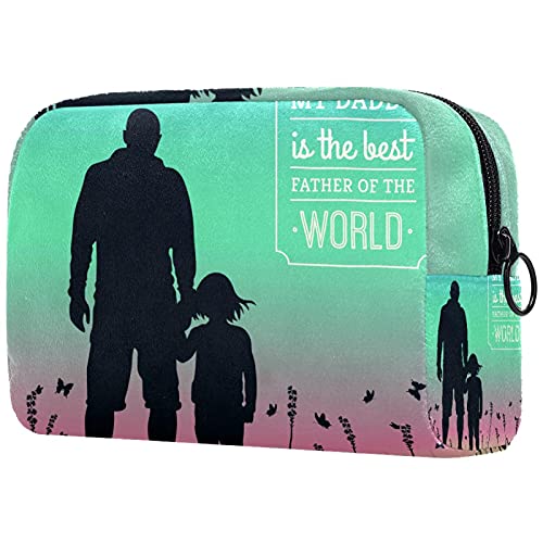 Bolsa cosmética compacta Bolsa de Maquillaje Monedero, mi Papi es el Mejor Padre del Mundo