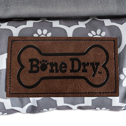 Bone Dry Alfombrilla Acolchada para Mascotas, tamaño Mediano, 50,8 x 71,1 cm, Rectangular con celosía Gris