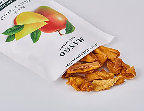 Born Mango - Fruta Deshidratada Ecológica - Vegetariano, Vegano, Paleo, sin Gluten, sin Lactosa, sin Azúcar Refinado - Doy Pack 40 G