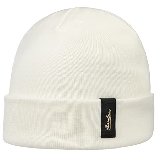 Borsalino Gorro Beanie Street Mujer/Hombre - Made in Italy de Invierno Lana con Vuelta otoño/Invierno - Talla única Blanco Crema