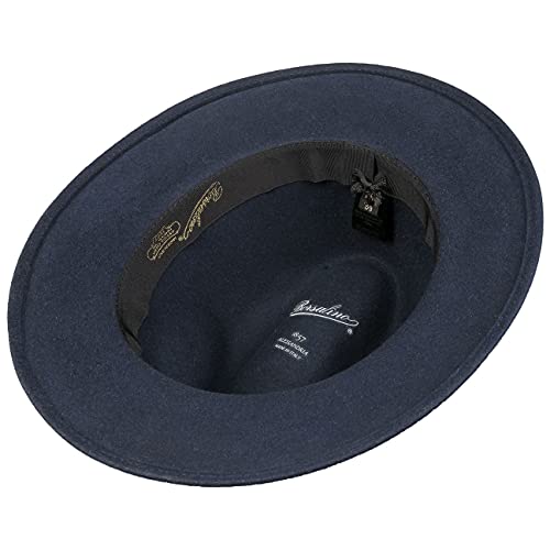 Borsalino Sombrero Finissimo Twotone Fedora by hombresombrero Fieltro Pelo (55 cm - Beige-Gris)