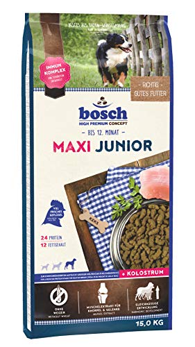 bosch HPC Maxi Junior | Alimento seco para perros de cría de razas grandes (a partir de 25 kg de peso final) | 1 x 15 kg