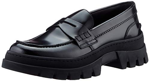 BOSS Damen Royal W College-B Loafer, Black1