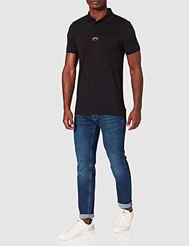 BOSS Paule 1 Camisa de Polo, Negro1, M para Hombre