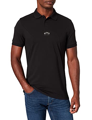 BOSS Paule 1 Camisa de Polo, Negro1, M para Hombre