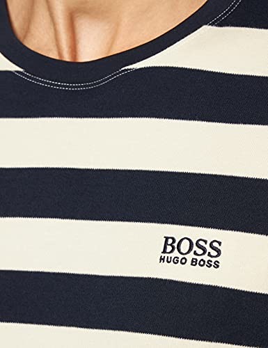 BOSS Stripe T-Shirt Camiseta, Beige Claro 271, S para Hombre