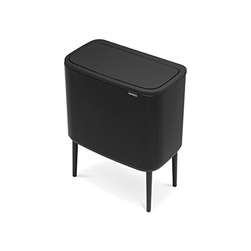 Brabantia Bo Touch Bin Cubo de Basura, 36 litros, Negro (Matt Black)