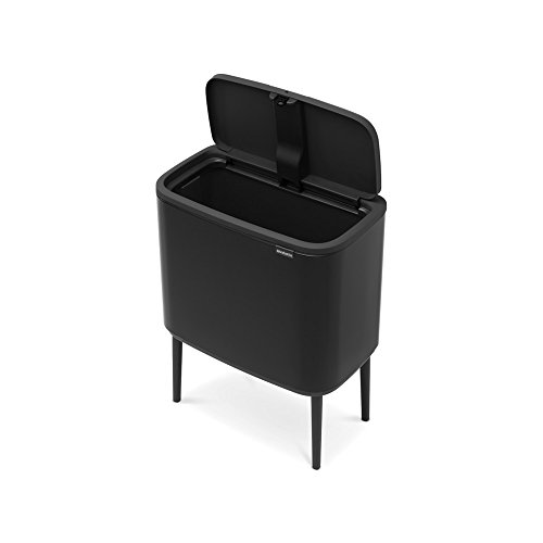 Brabantia Bo Touch Bin Cubo de Basura, 36 litros, Negro (Matt Black)