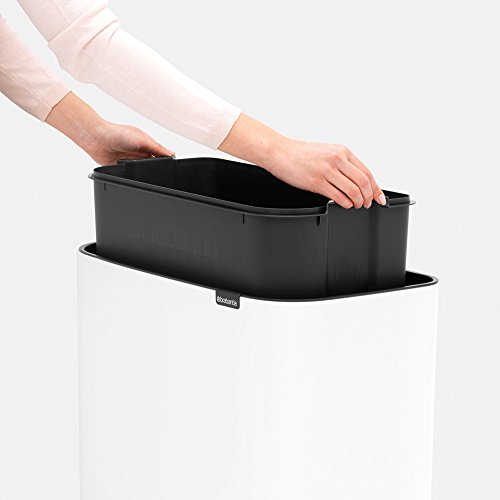 Brabantia Bo Touch Bin Cubo de Basura, 36 litros, Negro (Matt Black)