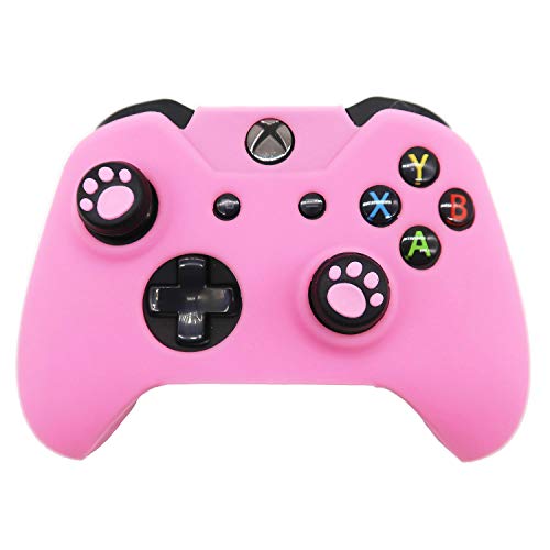 BRHE - Funda protectora de silicona antideslizante para mando Xbox One (2 unidades), color rosa