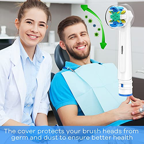 Brightdeal Cabezales de Repuesto para Braun Oral B Cepillo de Dientes Electricos - Recambios Cepillo Compatible con Oral-B Dientes Eléctrico ,5 Precision,5 Floss-10 Unidades