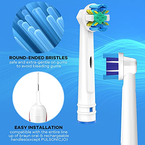 Brightdeal Cabezales de Repuesto para Braun Oral B Cepillo de Dientes Electricos - Recambios Cepillo Compatible con Oral-B Dientes Eléctrico ,5 Precision,5 Floss-10 Unidades