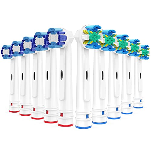 Brightdeal Cabezales de Repuesto para Braun Oral B Cepillo de Dientes Electricos - Recambios Cepillo Compatible con Oral-B Dientes Eléctrico ,5 Precision,5 Floss-10 Unidades