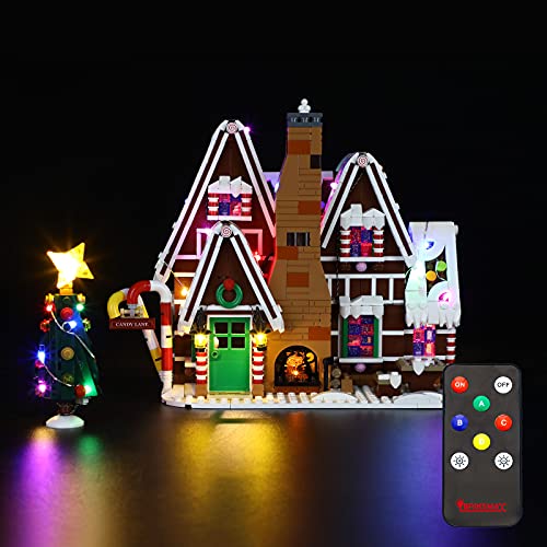 BRIKSMAX Kit de iluminación LED para Lego Creator Expert Casa de Pan de Jengibre - Compatible con Lego 10267 Building Blocks Model- No incluir el Conjunto de Lego…