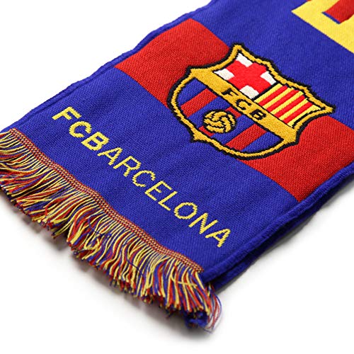 Bufanda Telar Oficial FC BARCELONA - Vertical - 120x20cm - Producto Licenciado