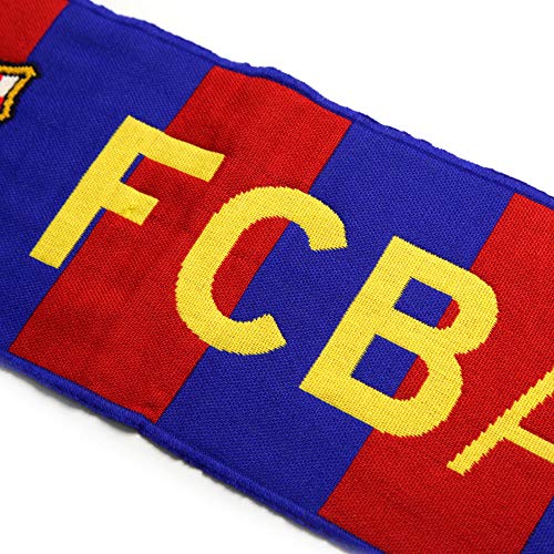 Bufanda Telar Oficial FC BARCELONA - Vertical - 120x20cm - Producto Licenciado