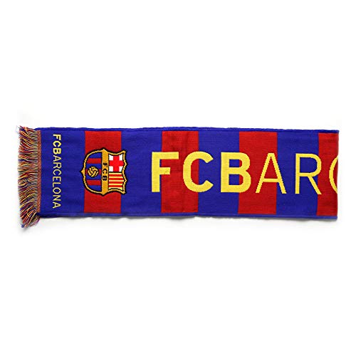 Bufanda Telar Oficial FC BARCELONA - Vertical - 120x20cm - Producto Licenciado