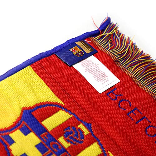 Bufanda Telar Oficial FC BARCELONA - Vertical - 120x20cm - Producto Licenciado