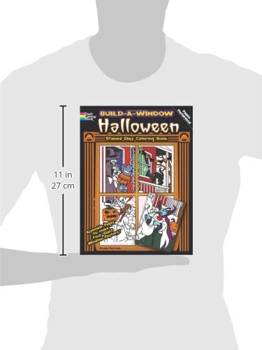 Build a Window Stained Glass Coloring Book Halloween (Build Window Stained Glass Coloring Book)