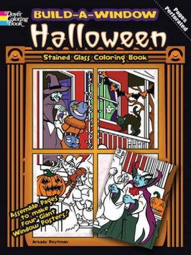 Build a Window Stained Glass Coloring Book Halloween (Build Window Stained Glass Coloring Book)