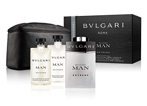 Bvlgari Man Extreme Eau de Toilette Vapo + After Shave Balm + Shower Gel + Neceser 250 ml