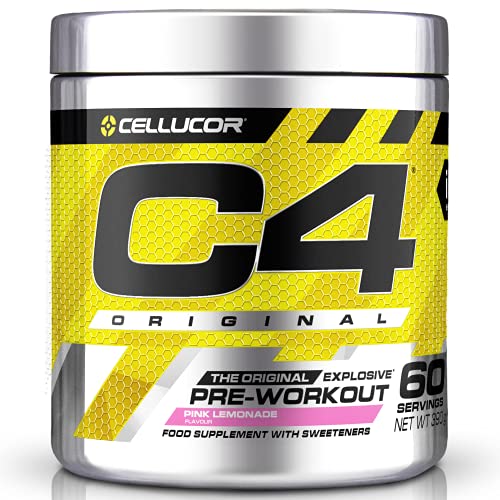 C4 Original - Suplemento en polvo para preentrenamiento - Limonada rosa | Bebida energética para antes de entrenar | 150 mg de cafeína + beta alanina + monohidrato de creatina | 60 raciones